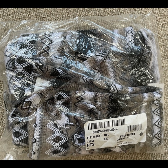 NWT BECCA (still in plastic wrap) WOMENS STRIPED WIDE LEG PANTS SWIM COVER-UP - Picture 4 of 6